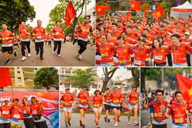 "Biển đỏ" rực lửa bên Hồ Gươm: Nâng bước thể lực, bừng sáng trí tuệ cùng lực lượng Tham mưu Công an Thủ đô