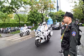 Cảnh sát giao thông Hà Nội chủ động các phương án dẫn đoàn phục vụ AFF 2026