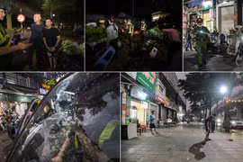 Trắng đêm thiết lập lại lại vỉa hè, lòng đường ở chợ đầu mối lớn nhất phía Tây Thủ đô