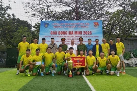 Tiểu đoàn Cảnh sát cơ động số 1 xuất sắc vô địch Giải bóng đá mini Phòng Cảnh sát cơ động năm 2026