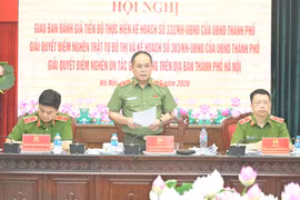 Giám đốc CATP Hà Nội quán triệt nguyên tắc "3 không" trong lập lại trật tự đô thị và an toàn giao thông