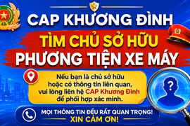 Công an phường Khương Đình tìm chủ phương tiện xe máy