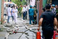 Diễn tập chữa cháy và cứu nạn, cứu hộ tại huyện Quốc Oai