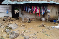 Hình ảnh tan hoang sau mưa lũ ở Lục Yên, Yên Bái