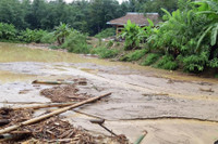 Hình ảnh tan hoang sau mưa lũ ở Lục Yên, Yên Bái