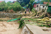Hình ảnh tan hoang sau mưa lũ ở Lục Yên, Yên Bái