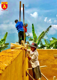 Lên Y Tý xem đồng bào giã đất làm nhà