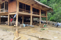 Hình ảnh tan hoang sau mưa lũ ở Lục Yên, Yên Bái