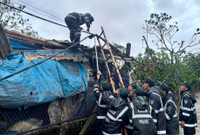 Hàng nghìn Cảnh sát cơ động tham gia ứng phó, khắc phục hậu quả cơn bão số 10