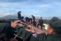 Hàng nghìn Cảnh sát cơ động tham gia ứng phó, khắc phục hậu quả cơn bão số 10