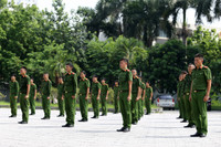 Công an Hà Nội nỗ lực tập luyện sẵn sàng tranh tài tại chung kết Hội thi điều lệnh, quân sự, võ thuật 