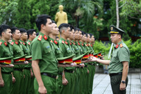Công an Hà Nội nỗ lực tập luyện sẵn sàng tranh tài tại chung kết Hội thi điều lệnh, quân sự, võ thuật 