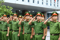 Công an Hà Nội nỗ lực tập luyện sẵn sàng tranh tài tại chung kết Hội thi điều lệnh, quân sự, võ thuật 