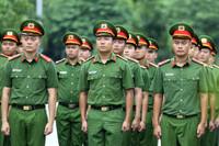 Công an Hà Nội nỗ lực tập luyện sẵn sàng tranh tài tại chung kết Hội thi điều lệnh, quân sự, võ thuật 