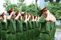 Công an Hà Nội nỗ lực tập luyện sẵn sàng tranh tài tại chung kết Hội thi điều lệnh, quân sự, võ thuật 