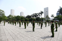 Công an Hà Nội nỗ lực tập luyện sẵn sàng tranh tài tại chung kết Hội thi điều lệnh, quân sự, võ thuật 