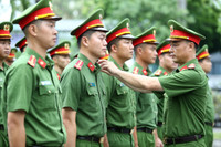 Công an Hà Nội nỗ lực tập luyện sẵn sàng tranh tài tại chung kết Hội thi điều lệnh, quân sự, võ thuật 