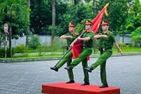 Công an Hà Nội nỗ lực tập luyện sẵn sàng tranh tài tại chung kết Hội thi điều lệnh, quân sự, võ thuật 