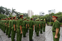Công an Hà Nội nỗ lực tập luyện sẵn sàng tranh tài tại chung kết Hội thi điều lệnh, quân sự, võ thuật 