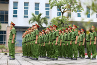 Công an Hà Nội nỗ lực tập luyện sẵn sàng tranh tài tại chung kết Hội thi điều lệnh, quân sự, võ thuật 