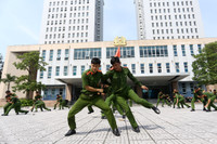 Công an Hà Nội nỗ lực tập luyện sẵn sàng tranh tài tại chung kết Hội thi điều lệnh, quân sự, võ thuật 