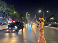 Ngăn chặn vi phạm nồng độ cồn ngay trong những ngày đầu năm 2024