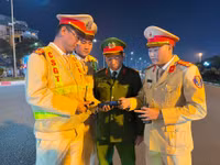 Ngăn chặn vi phạm nồng độ cồn ngay trong những ngày đầu năm 2024
