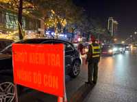 Ngăn chặn vi phạm nồng độ cồn ngay trong những ngày đầu năm 2024
