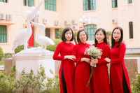 Phụ nữ Công an Thủ đô thướt tha áo dài mừng Ngày Quốc tế Phụ nữ 