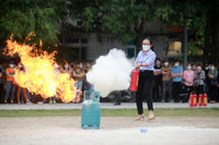 Xem cán bộ, đoàn viên công đoàn Công an Hà Nội xử lý tình huống cháy nổ 