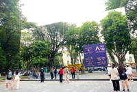 Khối gương kính 3D ở vườn hoa Diên Hồng thu hút giới trẻ check in ngày cuối tuần