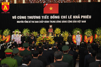 Lễ truy điệu và an táng nguyên Tổng Bí thư Lê Khả Phiêu
