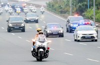 Tinh nhuệ lực lượng Cảnh sát giao thông Hà Nội trong phương án đón dẫn khách quốc tế