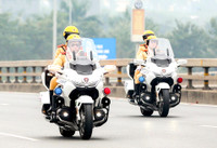 Tinh nhuệ lực lượng Cảnh sát giao thông Hà Nội trong phương án đón dẫn khách quốc tế