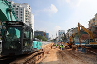 Bên trong các ga chuẩn bị đào hầm của dự án Metro Nhổn - ga Hà Nội