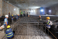 Bên trong các ga chuẩn bị đào hầm của dự án Metro Nhổn - ga Hà Nội