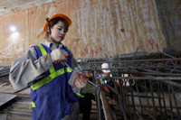 Bên trong các ga chuẩn bị đào hầm của dự án Metro Nhổn - ga Hà Nội