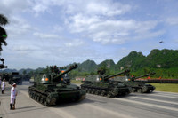 Cận cảnh các khối diễu binh cùng dàn khí tài hiện đại trong buổi hợp luyện sự kiện A80