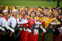 Cận cảnh các khối diễu binh cùng dàn khí tài hiện đại trong buổi hợp luyện sự kiện A80