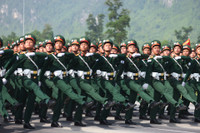 Cận cảnh các khối diễu binh cùng dàn khí tài hiện đại trong buổi hợp luyện sự kiện A80