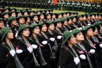 Cận cảnh các khối diễu binh cùng dàn khí tài hiện đại trong buổi hợp luyện sự kiện A80