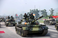 Cận cảnh các khối diễu binh cùng dàn khí tài hiện đại trong buổi hợp luyện sự kiện A80