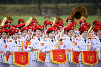 Cận cảnh các khối diễu binh cùng dàn khí tài hiện đại trong buổi hợp luyện sự kiện A80