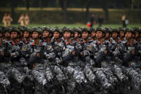 Cận cảnh các khối diễu binh cùng dàn khí tài hiện đại trong buổi hợp luyện sự kiện A80