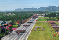 Cận cảnh các khối diễu binh cùng dàn khí tài hiện đại trong buổi hợp luyện sự kiện A80