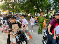 Công an phường Giảng Võ bảo đảm an ninh trật tự, an toàn giao thông trong ngày khai giảng năm học mới