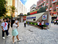 Công an phường Giảng Võ bảo đảm an ninh trật tự, an toàn giao thông trong ngày khai giảng năm học mới