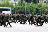 Ấn tượng màn trình diễn võ thuật của chiến sĩ nghĩa vụ Công an Hà Nội