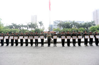 Ấn tượng màn trình diễn võ thuật của chiến sĩ nghĩa vụ Công an Hà Nội