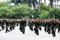 Ấn tượng màn trình diễn võ thuật của chiến sĩ nghĩa vụ Công an Hà Nội